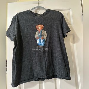 Polo by Ralph Lauren Black Tee with Bear Graphic